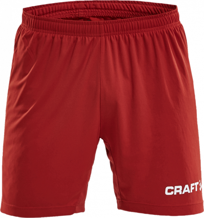 Craft - Progress Contrast Shorts Kids - Röd & svart
