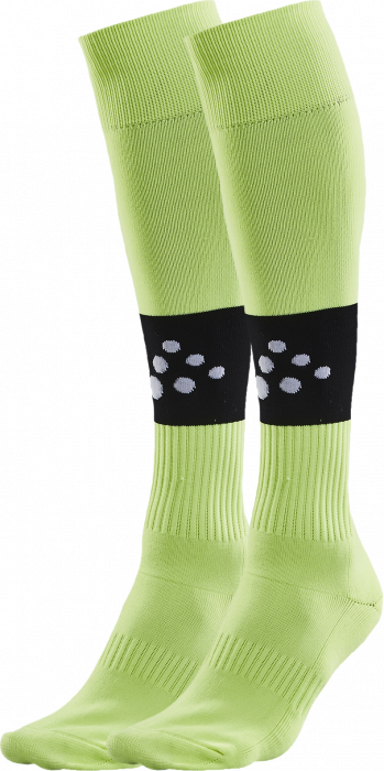 Craft - Squad Contrast Football Sock - Zielony jaszczurkowy & czarny