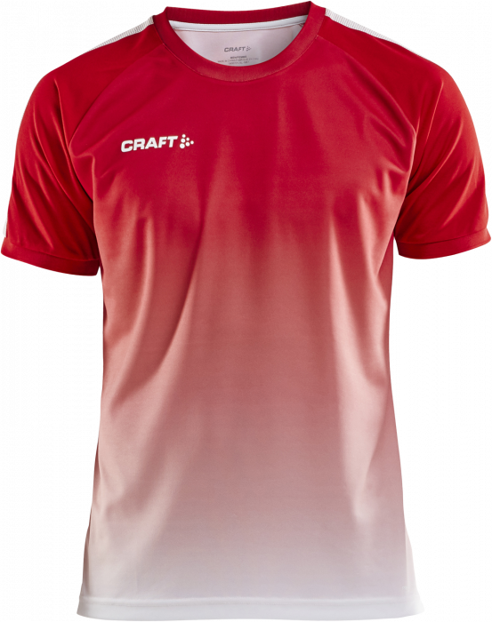 Craft - Pro Control Fade Jersey Youth - Rosso & bianco