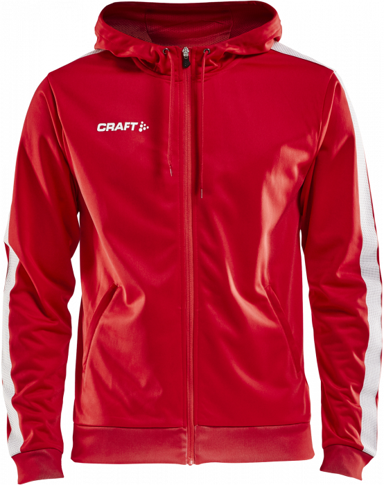 Craft - Pro Control Hood Jacket Junior - Rød & hvid