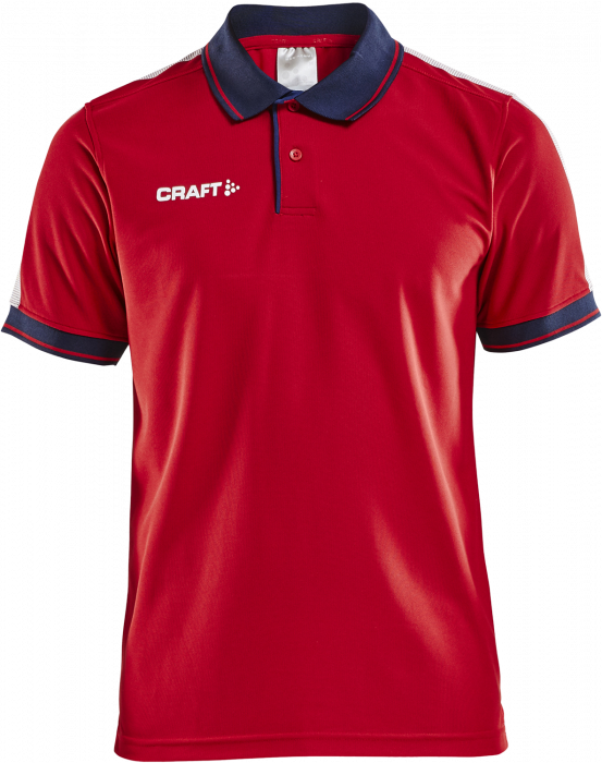 Craft - Pro Control Poloshirt Youth - Vermelho & azul-marinho