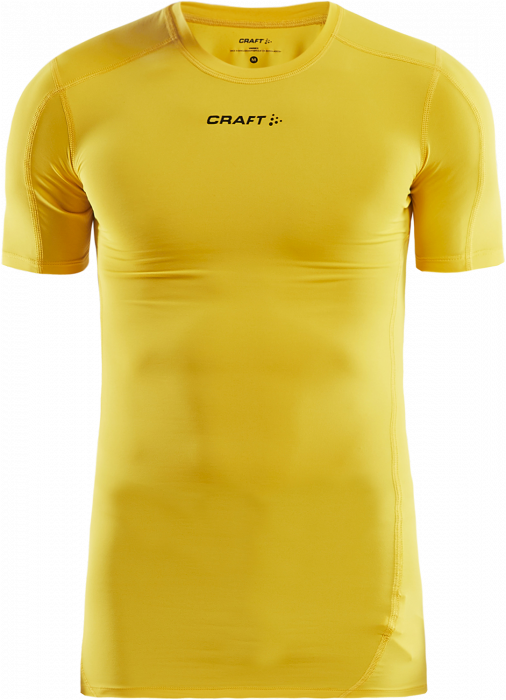 Craft - Pro Control Compression T-Shirt Youth - Giallo & nero