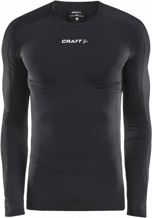 Craft - Pro Control Compression Long Sleeve Youth - Negro & blanco