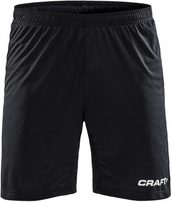 Craft - Progress Contrast Longer Shorts Youth - Czarny & biały
