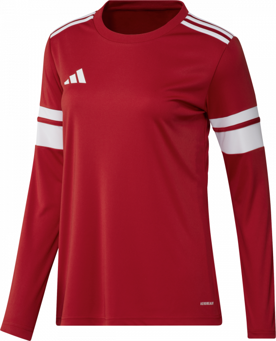 Adidas - Squadra 25 Long Sleeve Player Jersey Women - T Power Red & white