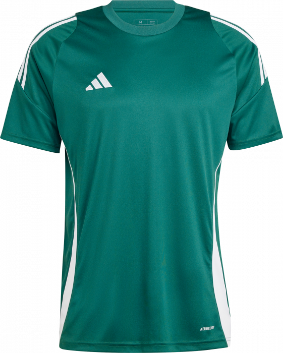 Adidas - Tiro 24 Spillertrøje - T Dark Green & hvid