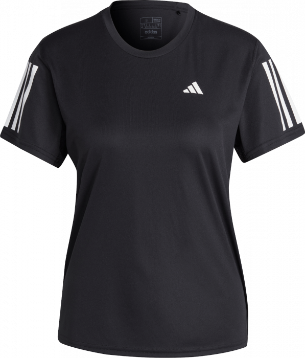 Adidas - Own The Run Women Tee - Svart & vit
