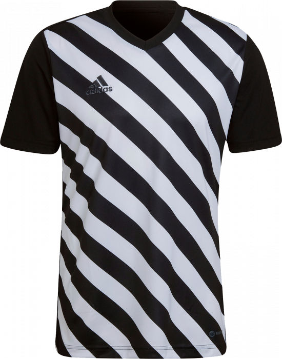 Adidas - Entrada 22 Stripet Jersey - Schwarz & weiß