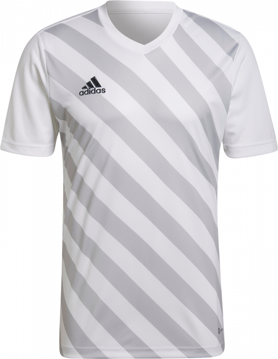 Adidas - Entrada 22 Stripet Jersey - Weiß & light grey