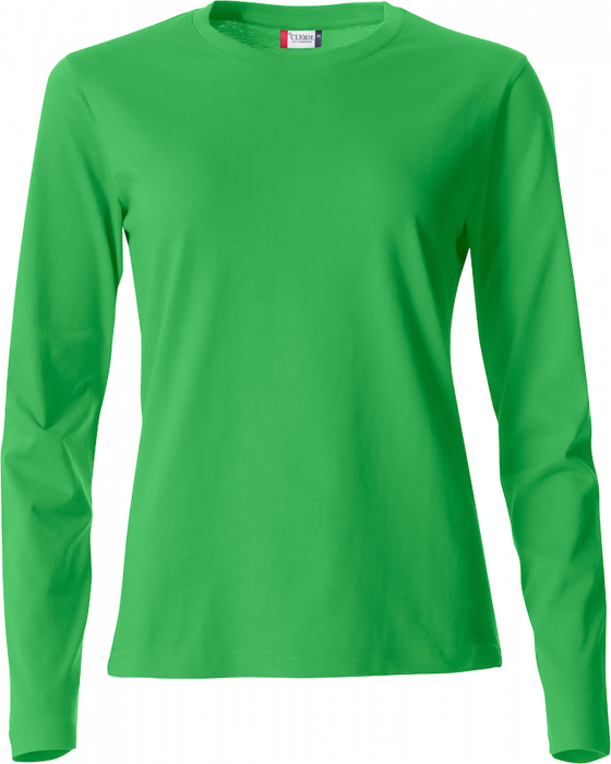Clique - Basic-T L/s Ladies - Lime green