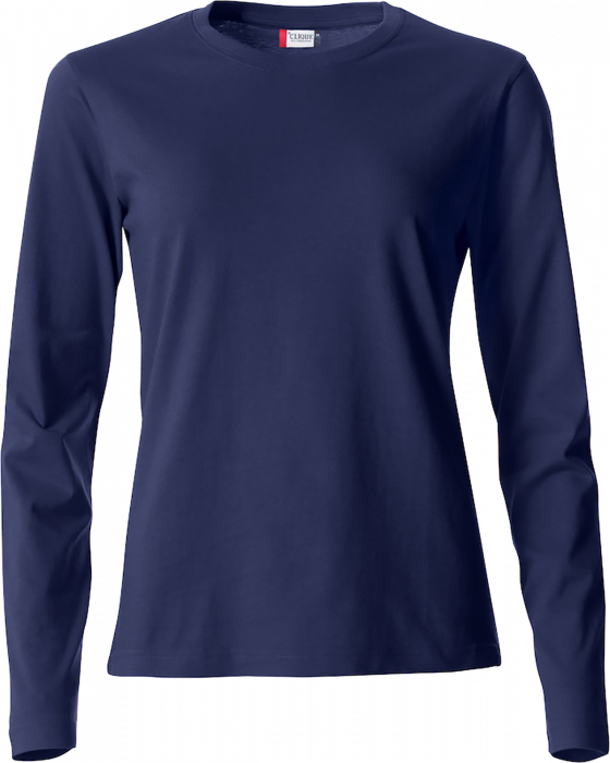 Clique - Basic-T L/s Ladies - Granatowy