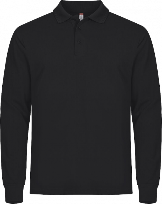 Clique - Manhattan Polo Longsleeve - Svart