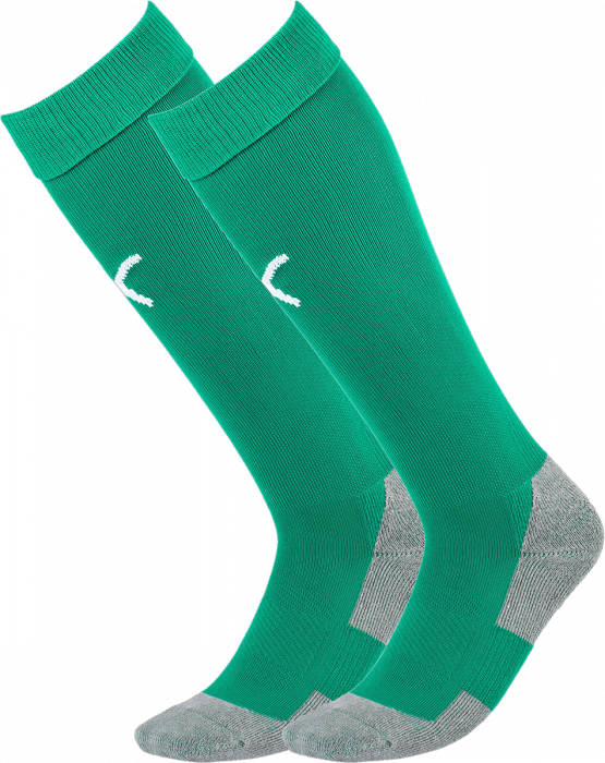 Puma - Teamliga Core Sock - Light green & weiß